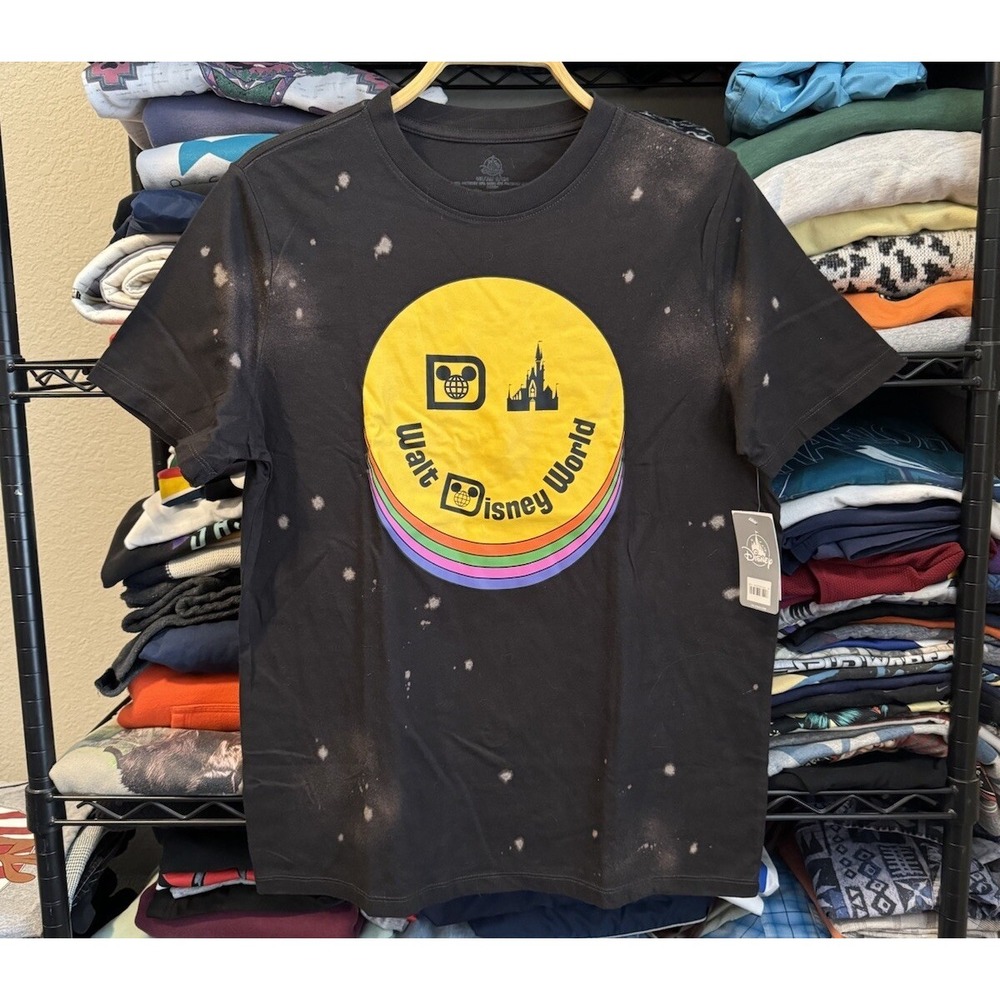 Walt Disney World Tshirt Men Small Smiley Face Graphic New‎ With Tags